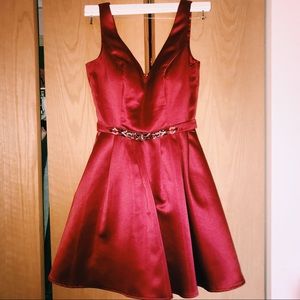 Cranberry homecoming dress